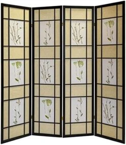 3 Panel Room Divider Privacy Screen Botanical Floral Accented Black 71” Tall 23 3 Panel Room Divider Privacy Screen Botanical Floral Accented Black 71” Tall -Best Furniture Store 517ePGZguLL. AC