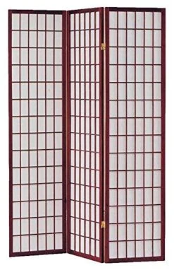 Milton Greens Stars 3-Panel Sam Room Divider, Cherry -Best Furniture Store 5187eUdHDpL