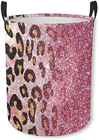 Rainbow Leopard Glitter Light Laundry Hamper Laundry Basket Bedroom Room Decor For Women Girls Dirty Clothes Organizer Boys Room Accessories Toy Bin Storage Bag 12 Rainbow Leopard Glitter Light Laundry Hamper Laundry Basket Bedroom Room Decor For Women Girls Dirty Clothes Organizer Boys Room Accessories Toy Bin Storage Bag - Image 12