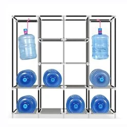 N/A Simple Wardrobe Fabric Folding Cloth Storage Cabinet DIY Assembly Easy Install Reinforcement -Best Furniture Store 518Ue92YEML