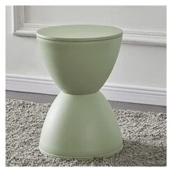 WYKD Stool Hourglass Small Stool Small Apartment Changing Shoes Round Pier Net Red Side Table