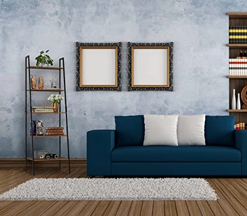 SOMY Industrial 5 Tier Ladder Shelf, Vintage Storage Bookshelf With Metal Frame Multifunction Plants Flower Stands Display Rack For Garden, Hallway, Office, Living Room Rustic Brown 3 SOMY Industrial 5 Tier Ladder Shelf, Vintage Storage Bookshelf With Metal Frame Multifunction Plants Flower Stands Display Rack For Garden, Hallway, Office, Living Room Rustic Brown - Image 3