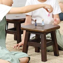 CDYD Solid Wood Stool,Handmade Footstool For Kitchen, Bedroom, Living Room, Or Bathroom Size 22 X 24 X25cm (Size : Style One) -Best Furniture Store 518yEFrkTXL