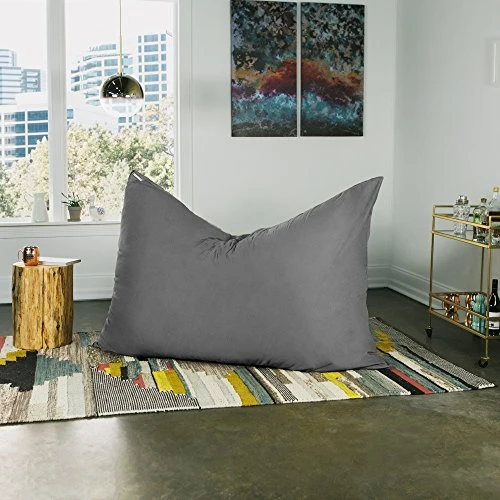 Jaxx Pillow Saxx 5.5-Foot - Huge Bean Bag Floor Pillow And Lounger, Charcoal 6 Jaxx Pillow Saxx 5.5-Foot - Huge Bean Bag Floor Pillow And Lounger, Charcoal - Image 6
