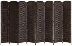 Room Divider 5.6Ft.Tall 16" Privacy Screen Room Dividers And Folding Privacy Screens, Partition & Wall Divider, Space Separate Screen Panel Freestanding Room Divider Wall-4 Panel, Dark Coffee 15 Room Divider 5.6Ft.Tall 16" Privacy Screen Room Dividers And Folding Privacy Screens, Partition & Wall Divider, Space Separate Screen Panel Freestanding Room Divider Wall-4 Panel, Dark Coffee -Best Furniture Store 519xlGB0Z7L. AC
