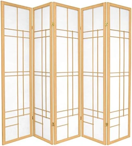 Al Furniture 6 Ft. Tall Eudes Shoji Screen - Natural - 3 Panels 9 Al Furniture 6 Ft. Tall Eudes Shoji Screen - Natural - 3 Panels - Image 9