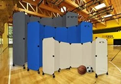 Versare MP10H Portable Folding Economical Partition | 5 Panels | Adjustable Widths | Freestanding Room Divider On Wheels | Beige 10' Wide X 6'10'' Tall 9 Versare MP10H Portable Folding Economical Partition | 5 Panels | Adjustable Widths | Freestanding Room Divider On Wheels | Beige 10' Wide X 6'10'' Tall -Best Furniture Store 519zYZl53rL