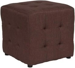 Flash Furniture Avendale Tufted Upholstered Ottoman Pouf In Dark Gray Fabric -Best Furniture Store 51A6LoyigwL. AC