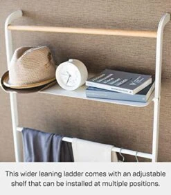 YAMAZAKI Home Tower Leaning Ladder With Shelf White 10 YAMAZAKI Home Tower Leaning Ladder With Shelf White -Best Furniture Store 51ALGtRb9ZL