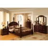 Of America FOA Hemps 2pc Brown Pine Wood Bedroom Set - King + Nightstand