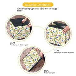 AFPANQZ Colored Tie Dye Large Sized Storage Baskets Collapsible Convenient Home Organizer Containers For Clothes Kids Toys Baby Clothing Nersury Hamper 13x13x13 Save Place Basket -Best Furniture Store 51AfCNS55JL