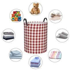 Foruidea Check Red Laundry Basket,Laundry Hamper,Collapsible Storage Bin,Oxford Fabric Clothes Baskets,Nursery Hamper For Home,Office,Dorm,Gift Basket 19 Foruidea Check Red Laundry Basket,Laundry Hamper,Collapsible Storage Bin,Oxford Fabric Clothes Baskets,Nursery Hamper For Home,Office,Dorm,Gift Basket -Best Furniture Store 51Ag3s8QSmL