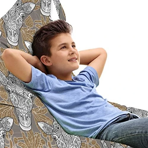 Ambesonne Pirates Lounger Chair Bag, Jolly Roger Pattern In Classic Nautical Colors Dangerous Halloween Character, High Capacity Storage With Handle Container, Lounger Size, Dark Blue White 9 Ambesonne Pirates Lounger Chair Bag, Jolly Roger Pattern In Classic Nautical Colors Dangerous Halloween Character, High Capacity Storage With Handle Container, Lounger Size, Dark Blue White - Image 9