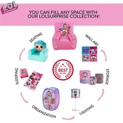 Idea Nuova LOL Surprise Collapsible Storage Cube, 12"