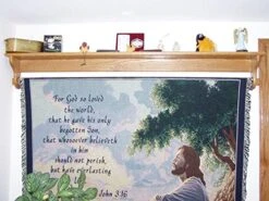 Wall Quilt Rack 59" Blanket Display Holder