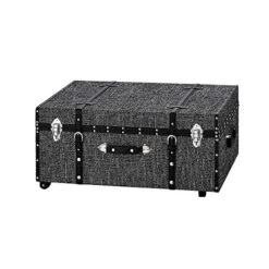 Texture® Brand Trunk - Black Threaded White