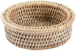 Caspari Rattan Wine Bottle Coaster In White Natural 11 Caspari Rattan Wine Bottle Coaster In White Natural -Best Furniture Store 51BXZen0hQL. AC 1