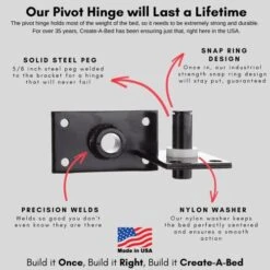 Queen Size Deluxe Murphy Bed Kit, Vertical -Best Furniture Store 51BZfv0e2cL