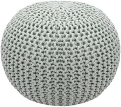 COTTON CRAFT - Hand Knitted Cable Style Dori Pouf - Ivory - Floor Ottoman - Cotton Braid Cord - Handmade & Hand Stitched - Truly One Of A Kind Seating - 20 Dia X 14 High 20 COTTON CRAFT - Hand Knitted Cable Style Dori Pouf - Ivory - Floor Ottoman - Cotton Braid Cord - Handmade & Hand Stitched - Truly One Of A Kind Seating - 20 Dia X 14 High -Best Furniture Store 51BmAKQ3ZZL. AC