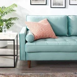 Modway Valour Performance Velvet Upholstered Tufted Sofa, Mint -Best Furniture Store 51Bv9c0cLbL