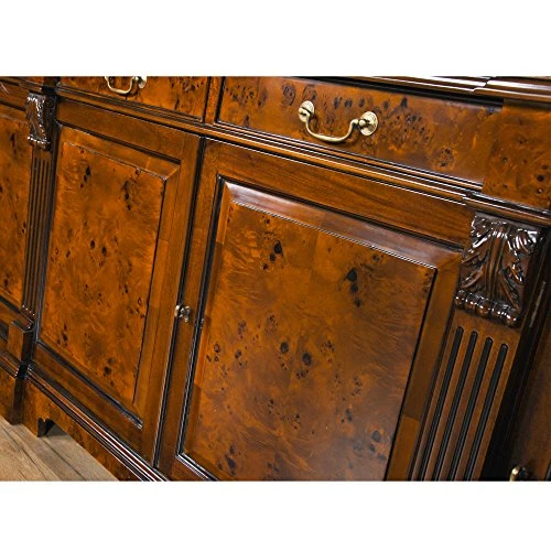 Niagara Furniture NDRC022 Burled Breakfront 3 Niagara Furniture NDRC022 Burled Breakfront - Image 3