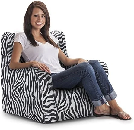 Big Joe Duo Chair, Zebra 3 Big Joe Duo Chair, Zebra - Image 3