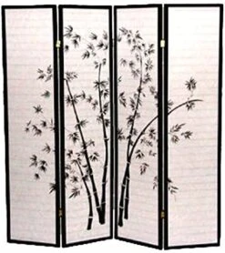 Select Bamboo, Flowers 3 To 8 Panel Room Divider (Bamboo, 4) -Best Furniture Store 51Cc6z DDL. AC