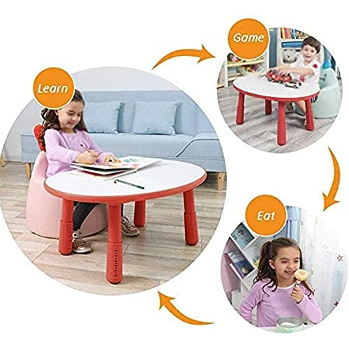 LMMDDP Children's Table And Set Kindergarten Can Be Raised And Lowered Plastic Baby Game Table Graffiti Belt Storage Tablo 2 LMMDDP Children's Table And Set Kindergarten Can Be Raised And Lowered Plastic Baby Game Table Graffiti Belt Storage Tablo - Image 2