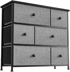 6 Drawer Dresser For Bedroom Chest Of Drawers Closets Storage Units Organizer Tower Steel Frame Wooden Top Living Room Entryway Office (Black Grey) YLZ6B4 18 6 Drawer Dresser For Bedroom Chest Of Drawers Closets Storage Units Organizer Tower Steel Frame Wooden Top Living Room Entryway Office (Black Grey) YLZ6B4 -Best Furniture Store 51DIycjwUL. AC