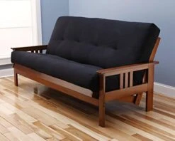 Toronto Futon Set Frame And Mattress Full Size Wood Finish W/ 8 Inch Innerspring Matt Includes Choice To Add Drawers Sofa Bed Couch Sleeper (Frame, Matt And Drawers Set, Azure) -Best Furniture Store 51DxHtpb3pL. AC