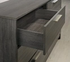 Ioana 187 Antique Grey Finish Wood Bed Room Set, Queen Size Bed, Dresser, Mirror, 2 Night Stands, Chest -Best Furniture Store 51E59M4Vj7L