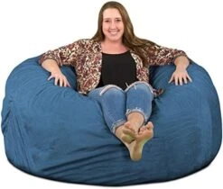 ULTIMATE SACK 5000 (5 Ft.) Bean Bag Chair: Giant Foam-Filled Furniture - Machine Washable Covers, Durable Inner Liner, 100% Virgin Foam. Comfy Bean Bag Chair. (Pink, Fur) 24 ULTIMATE SACK 5000 (5 Ft.) Bean Bag Chair: Giant Foam-Filled Furniture - Machine Washable Covers, Durable Inner Liner, 100% Virgin Foam. Comfy Bean Bag Chair. (Pink, Fur) -Best Furniture Store 51EH2WV1mfL. AC