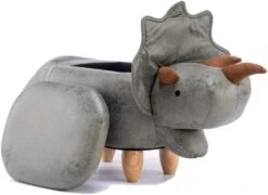 Home 2 Office Hippo Childrens Size Animal Storage Ottoman Furniture For Bedroom, Grey -Best Furniture Store 51ERlRYQycL. AC 1