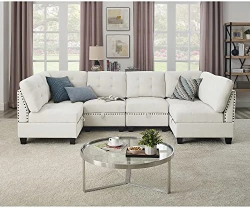 Melpomene Velvet Armless Single Chair For Modular Sectional Accent Armless Chair With Storage Space, Black (26.5“x31.25”x36.5“) (Black, Single Chair) 11 Melpomene Velvet Armless Single Chair For Modular Sectional Accent Armless Chair With Storage Space, Black (26.5“x31.25”x36.5“) (Black, Single Chair) - Image 11