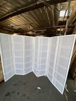 Double Cross Room Divider 3 To 10 Panel (White, 4) -Best Furniture Store 51EtiBAfesL. AC
