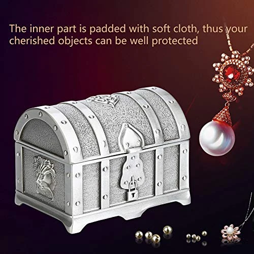 Pirate Treasure Chest Antique Small Pirate Treasure Chest Wedding Jewelry Gift Box Zinc Alloy Storage CaseVintage Storage Trunk For Home Decor 6 Pirate Treasure Chest Antique Small Pirate Treasure Chest Wedding Jewelry Gift Box Zinc Alloy Storage CaseVintage Storage Trunk For Home Decor - Image 6