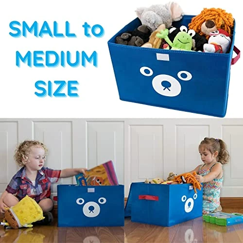 Katabird Green Toy Storage Chest Box For Kids And Babies – Collapsible Organizer Bin For Boys & Girls With Flip Lid – Baskets For Small Toys- Toy Boxes To Keep Playroom & Nursery Happy 3 Katabird Green Toy Storage Chest Box For Kids And Babies – Collapsible Organizer Bin For Boys & Girls With Flip Lid – Baskets For Small Toys- Toy Boxes To Keep Playroom & Nursery Happy - Image 3