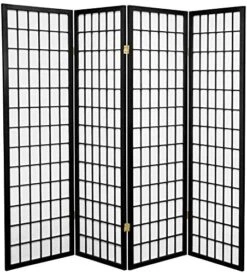 Al Furniture 5 Ft. Tall Window Pane Shoji Screen - White - 4 Panels -Best Furniture Store 51FScCg6h6L. AC