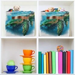 Watercolor Sea Turtle Large Storage Basket Collapsible Storage Bin Organizer Cube Laundry Hamper For Clothes Bedroom Nursery Toys Shelf College Dorm 10 Watercolor Sea Turtle Large Storage Basket Collapsible Storage Bin Organizer Cube Laundry Hamper For Clothes Bedroom Nursery Toys Shelf College Dorm -Best Furniture Store 51FoPo2hTeL