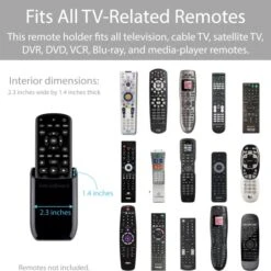 TotalMount Hole-Free Remote Holder – Eliminates Need To Drill Holes In Your Wall (Black Remote Control Holder, Quantity 1) 11 TotalMount Hole-Free Remote Holder – Eliminates Need To Drill Holes In Your Wall (Black Remote Control Holder, Quantity 1) -Best Furniture Store 51G1uCvNNcL