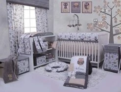 Bacati Unisex Cotton Storage Toy Chest, Grey/Beige 11 Bacati Unisex Cotton Storage Toy Chest, Grey/Beige -Best Furniture Store 51G5KGJn1eL