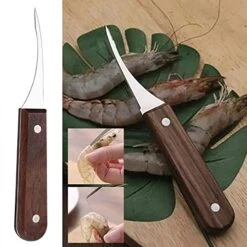 TEEGUI Shrimps Line Knife Stainless Steel Fish Maw Knife Lobster Skin Shrimps Peeling Shrimps Artifact Knife Scabbard (Multicolor, One Size) -Best Furniture Store 51G9Wrvb1GL