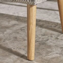 Christopher Knight Home Sade Mid Century Boho Fabric Ottoman, Light Grey Zig Zag Pattern -Best Furniture Store 51GGQnjbJ4L