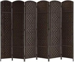 Room Divider 5.6Ft.Tall 16" Privacy Screen Room Dividers And Folding Privacy Screens, Partition & Wall Divider, Space Separate Screen Panel Freestanding Room Divider Wall-4 Panel, Dark Coffee 23 Room Divider 5.6Ft.Tall 16" Privacy Screen Room Dividers And Folding Privacy Screens, Partition & Wall Divider, Space Separate Screen Panel Freestanding Room Divider Wall-4 Panel, Dark Coffee -Best Furniture Store 51GJ5TlWAjL. AC