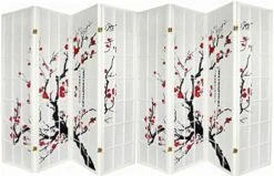 4-Panel Blossom Screen Room Divider, Black 20 4-Panel Blossom Screen Room Divider, Black -Best Furniture Store 51GN2TRGRgL. AC