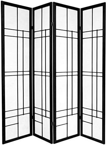 Al Furniture 6 Ft. Tall Eudes Shoji Screen - Natural - 3 Panels 14 Al Furniture 6 Ft. Tall Eudes Shoji Screen - Natural - 3 Panels - Image 14