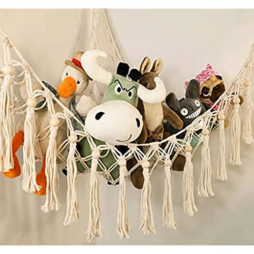 Hammock Or Net For Stuffed Animal - Stuffed Animal Storage, Hammock With LED Light And Hooks 4 Hammock Or Net For Stuffed Animal - Stuffed Animal Storage, Hammock With LED Light And Hooks - Image 4