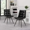Christopher Knight Home Pineview Dining Chair, Midnight + Gun Metal
