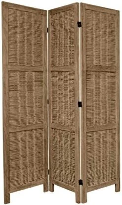 Oriental Furniture 5 1/2 Ft. Tall Bamboo Matchstick Woven Room Divider - Burnt Grey - 6 Panel 17 Oriental Furniture 5 1/2 Ft. Tall Bamboo Matchstick Woven Room Divider - Burnt Grey - 6 Panel -Best Furniture Store 51HUK7HFJhL. AC