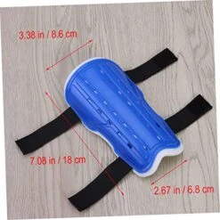 GRIRIW 1 Pair Exercise Equipment Girl Soccer Ball Adjustable Straps Breathable Shin Guards Boy Shin Guards Sports Leg Protector Shin Pads Sin Guard Soccer Protective Gear Leggings Blue -Best Furniture Store 51HcEyJXW2L